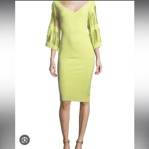 EUC Chiara Boni Hali V Neck Cut Out Dress IT 40/US 4